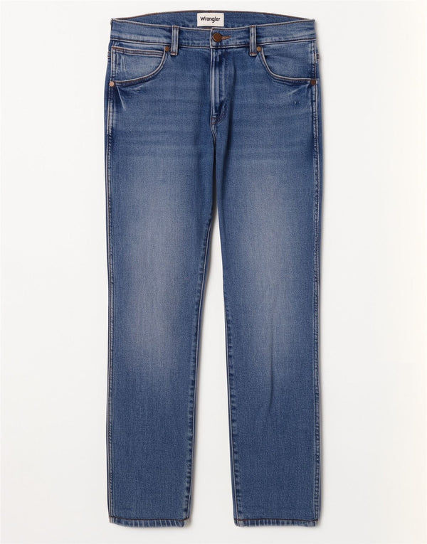 Wrangler Jean droit Larston femme W29 L29 bleu coton