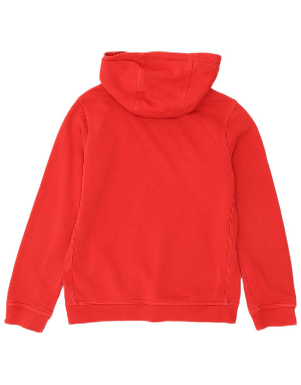 Nike Boys Hoodie Jumper 10-11 Years Medium Red Cotton