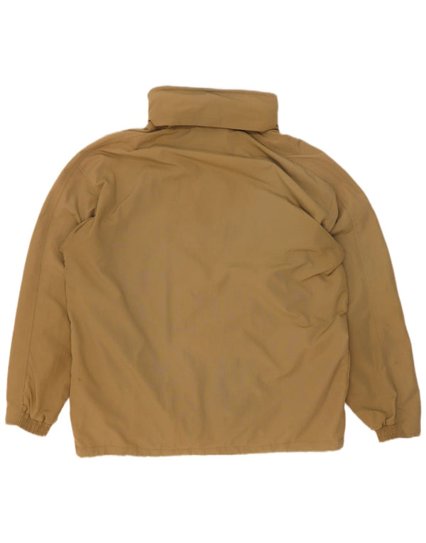 Diadora Mens Hooded Rain Jacket UK 42 XL Khaki Polyamide
