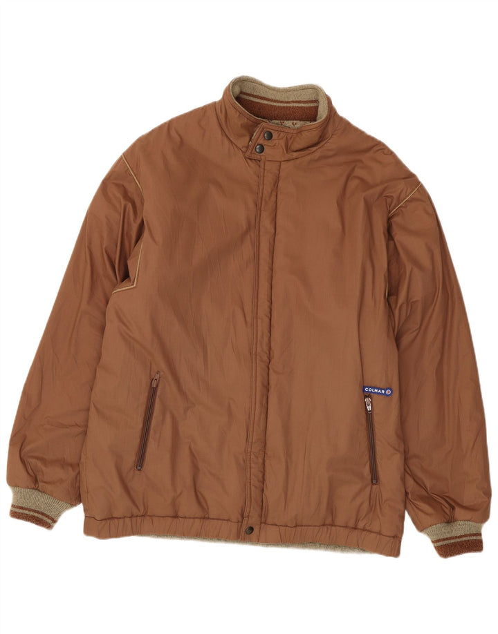 Colmar Womens Graphic Reversible Jacket IT 56 2XL Brown Polyester