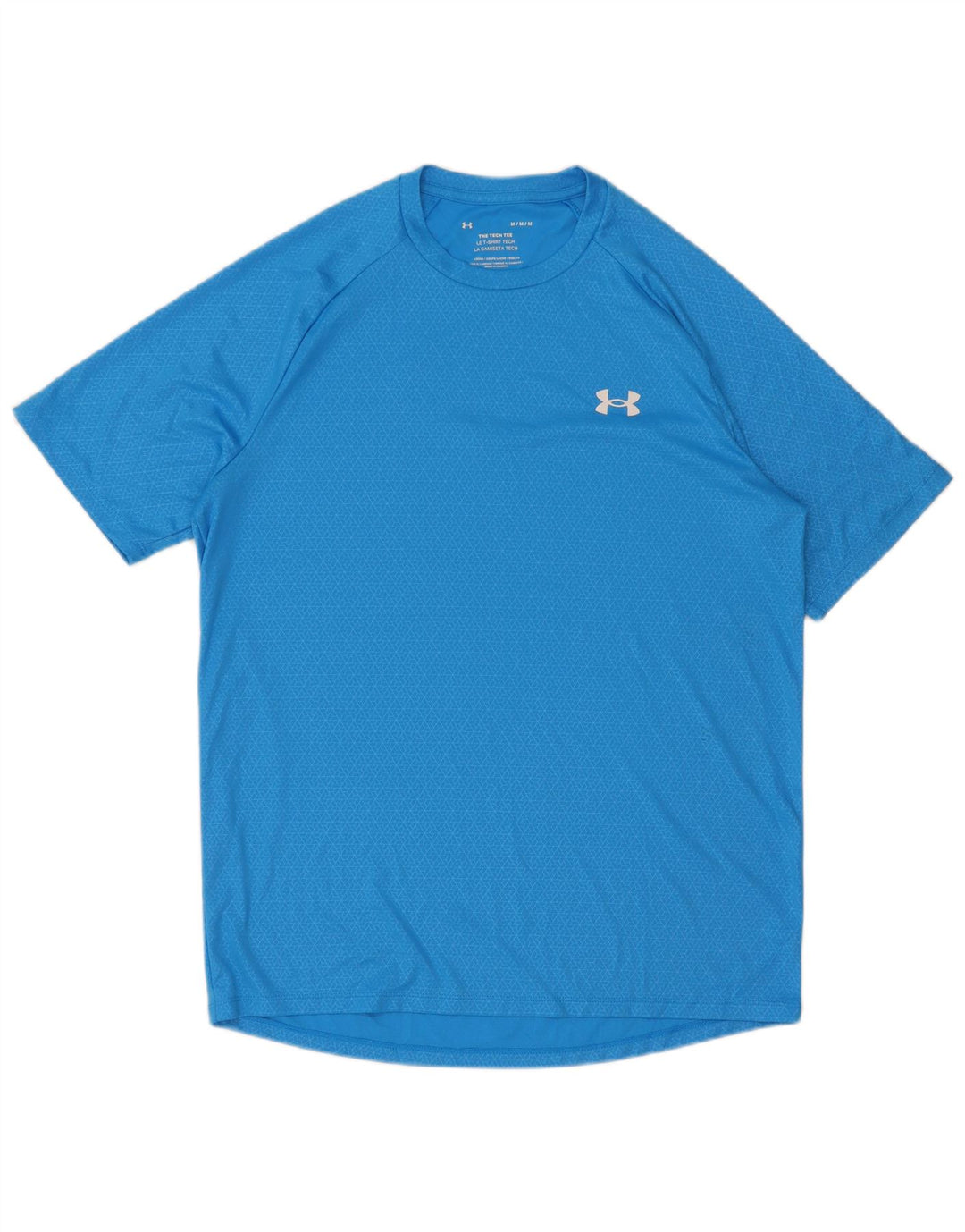 Under Armour Herre T-Shirt Top Medium Blå Geometrisk