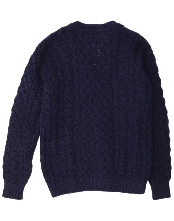 L.L.Bean Herre cardigan sweater Medium marineblå uld