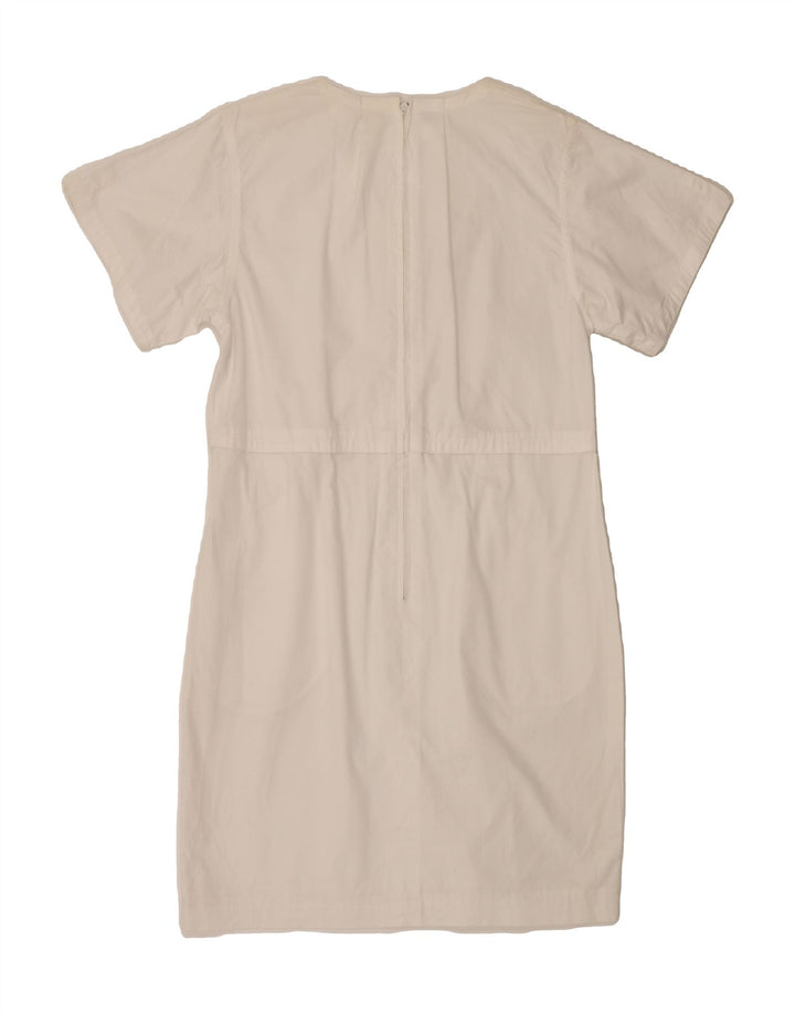 VINTAGE Womens Sheath Dress UK 14 Large White Vintage Vintage and Second-Hand Vintage from Messina Hembry 
