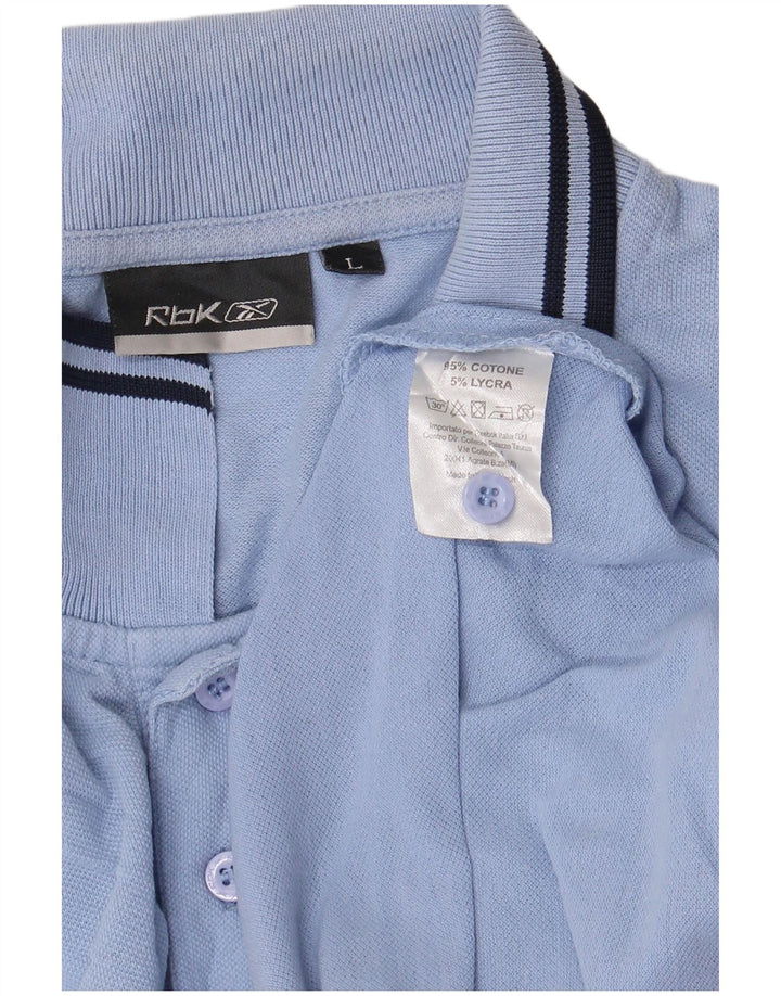 REEBOK Polo Homme Grand Bleu Coton