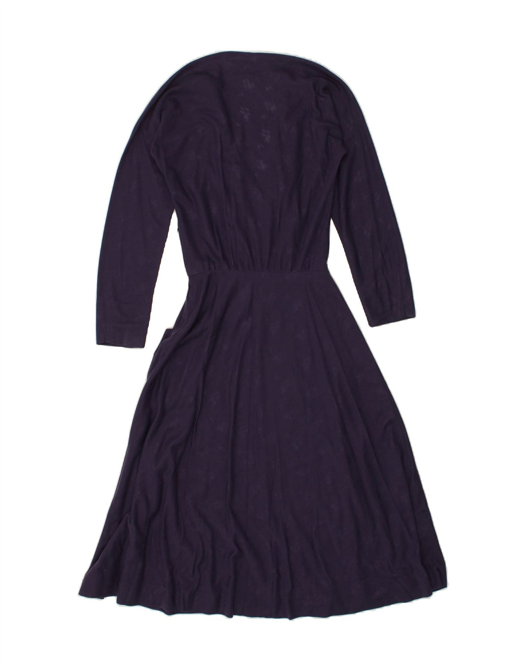 VINTAGE Womens Maxi A-Line Dress UK 8 Small Navy Blue Floral | Vintage Vintage | Thrift | Second-Hand Vintage | Used Clothing | Messina Hembry 