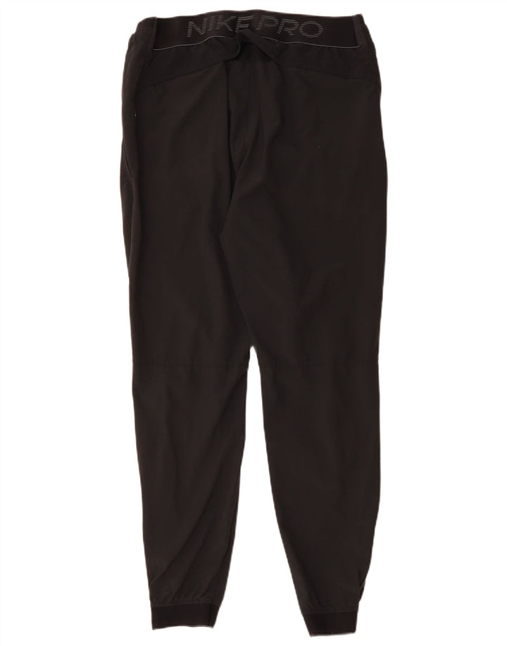 Nike Mens Graphic Tracksuit Trousers Joggers Large Black Polyester