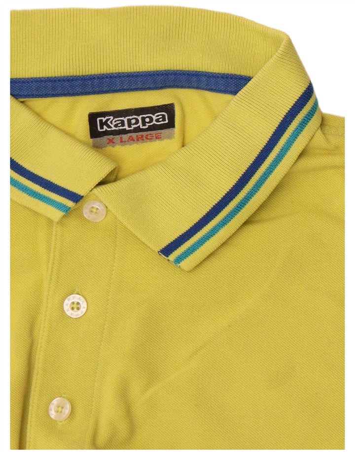 Kappa herre poloshirt XL gul