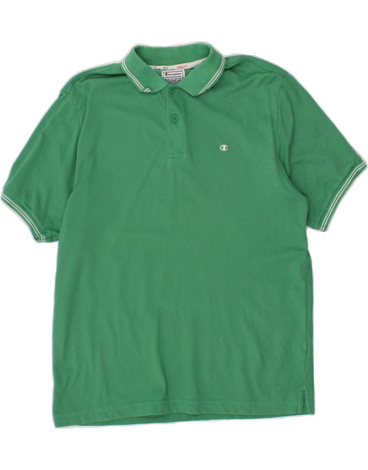 CHAMPION Mens Easy Fit Polo Shirt Medium Green Cotton Vintage Champion and Second-Hand Champion from Messina Hembry 