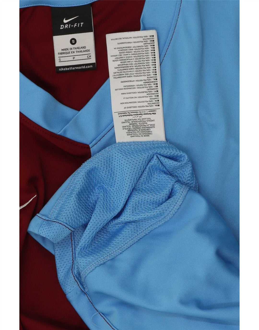 T-shirt Nike Dri Fit da uomo, piccola, in poliestere color block multicolore