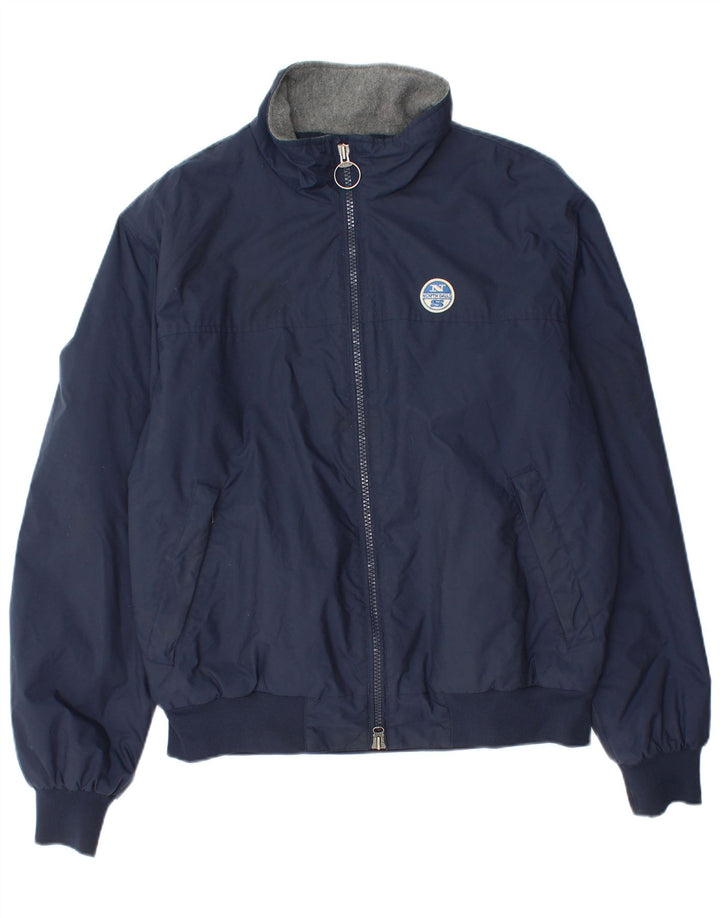 North Sails Herre Bomber Jacket UK 42 XL Navy Blue Polyamide