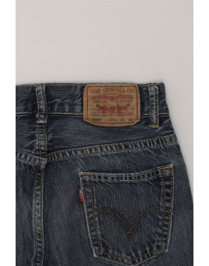 LEVI'S Boys 505 Denim Shorts 9-10 Years W25  Navy Blue Cotton | Vintage Levi's | Thrift | Second-Hand Levi's | Used Clothing | Messina Hembry 