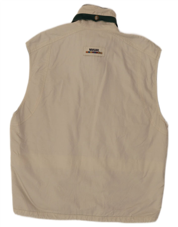 Navigare Herre Gilet UK 38 Medium Off White