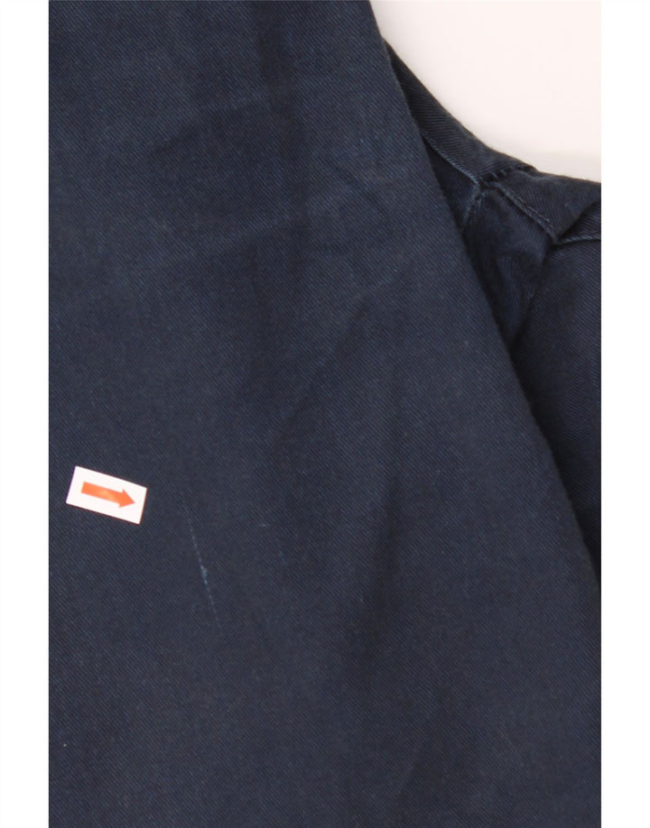 DICKIES Mens Straight Cargo Trousers W42 L28 Navy Blue Polyester
