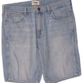 WRANGLER Herren Jeansshorts W33 mittelblaue Baumwolle