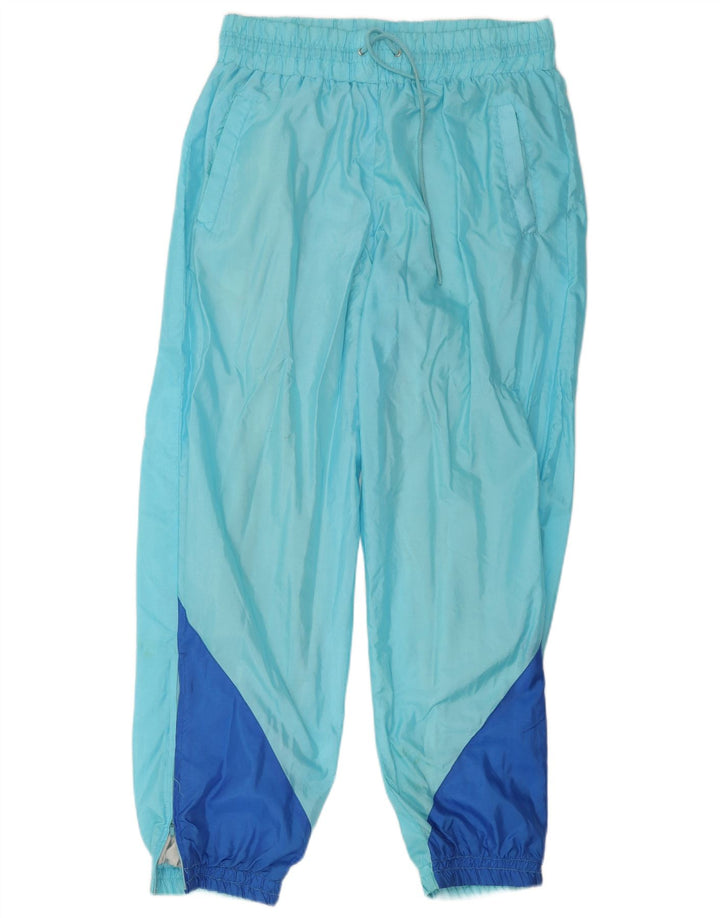 Vintage Womens Tracksuit Trousers 2XL Blue Colourblock Polyamide
