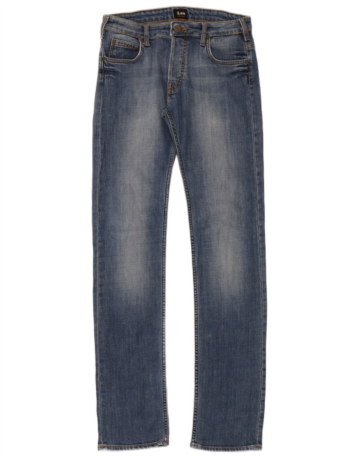 Lee Womens Powell Slim Jeans  W30 L34 Blue Cotton