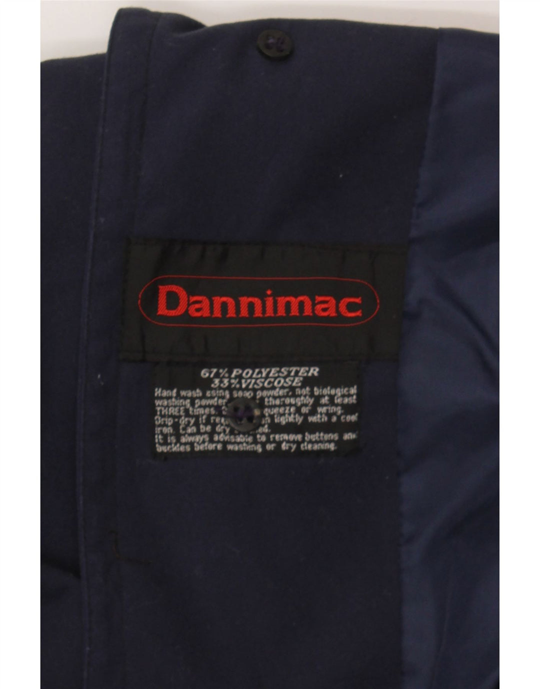 DANNIMAC Trench-Coat Homme UK 44 2XL Bleu Marine Polyester