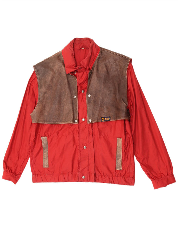 Ciesse Piumini Herren Bomberjacke IT 48 Small Rote Baumwolle