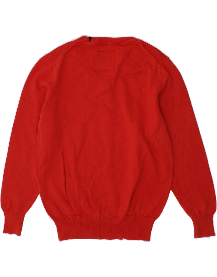 SUN68 Boys V-Neck Jumper Sweater 3-4 Years Red Cotton Vintage Sun68 and Second-Hand Sun68 from Messina Hembry 