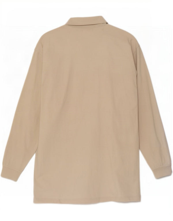Adidas Haut à manches longues pour homme UK 38/40 Coton beige moyen