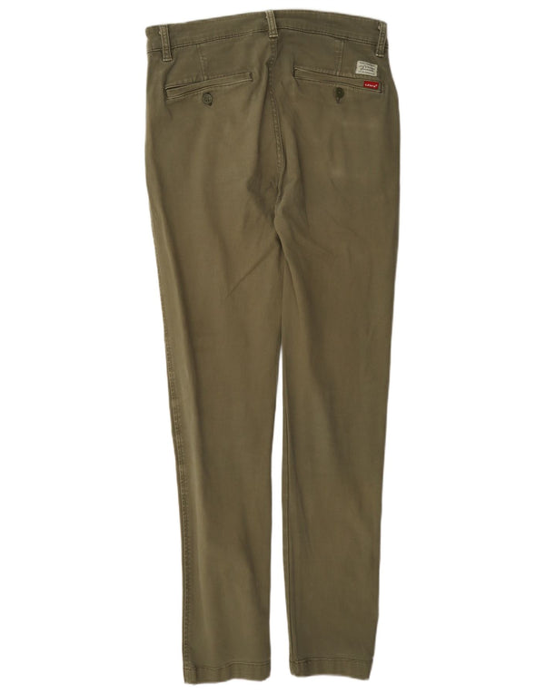 Pantaloni chino slim affusolati Levi's da uomo W30 L34 cotone kaki