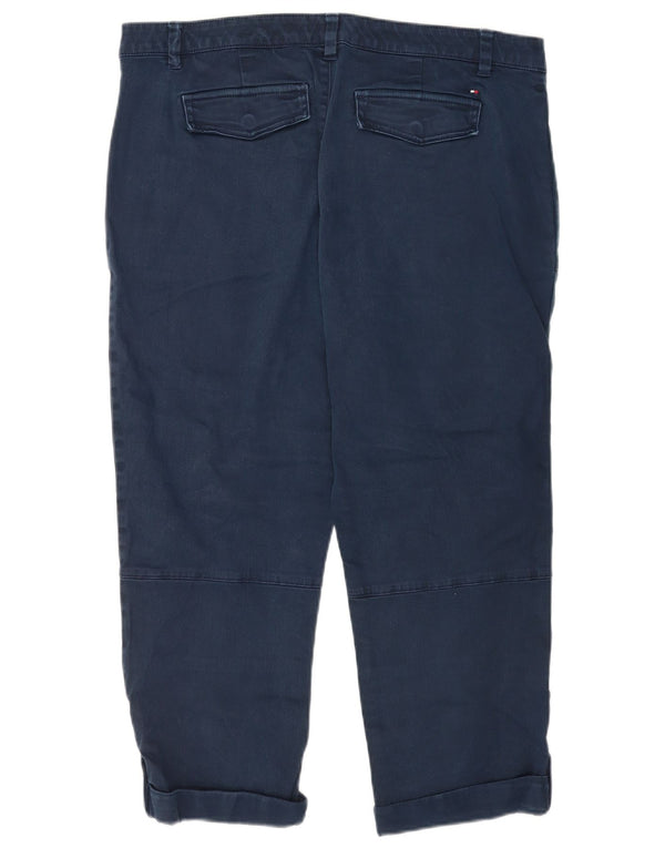 Pantaloni corti a vita alta da donna Tommy Hilfiger US 18 2XL W38 L24 Navy Bl