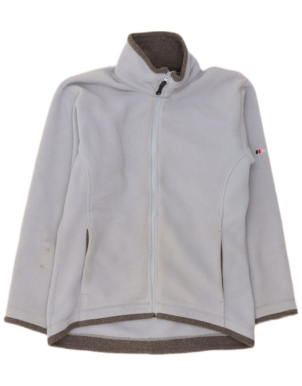 Berghaus Damen-Oversize-Fleecejacke, Gr. 10, Small, Blau, Farbblock
