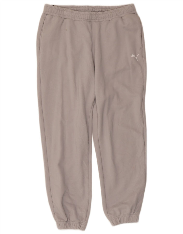 Puma Mens Tracksuit Trousers Joggers Medium  Grey Cotton