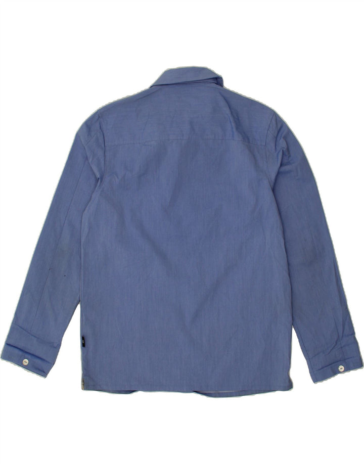 TED BAKER Womens Loose Fit Pullover Shirt Size 2 Small Blue Cotton Vintage Ted Baker and Second-Hand Ted Baker from Messina Hembry 