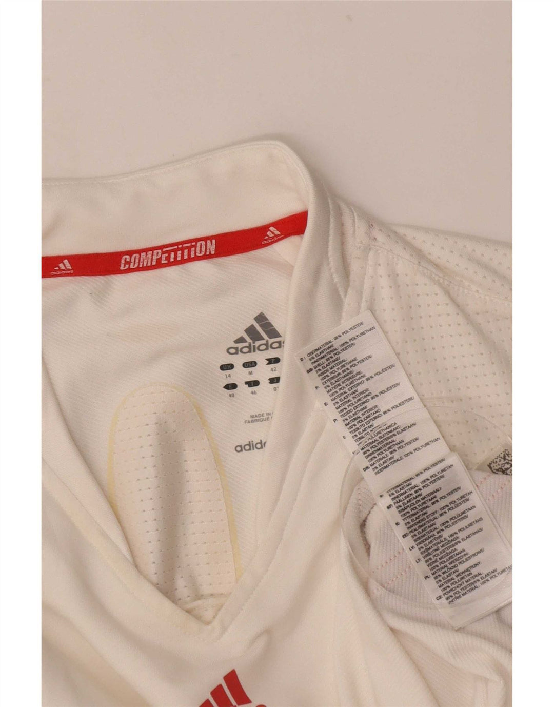Vest Vest Top Femei Adidas UK 14 Medium White Colorblock Poliester