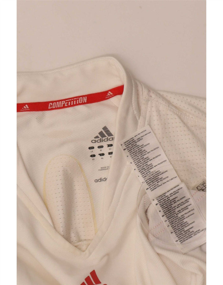Vest Vest Top Femei Adidas UK 14 Medium White Colorblock Poliester