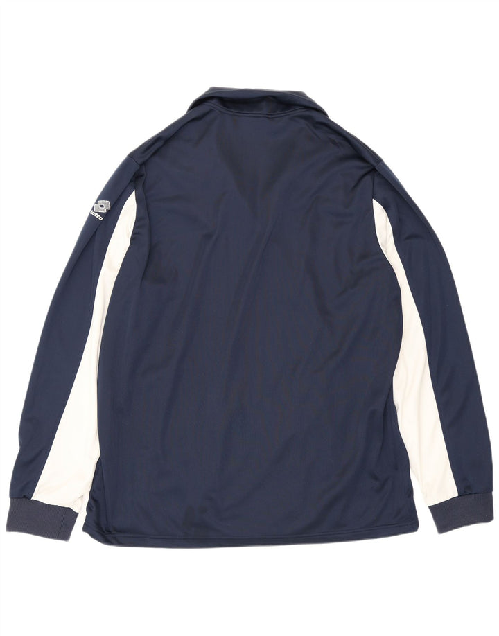 Lotto Veste de survêtement pour homme 3XL Bleu marine Colorblock Polyester