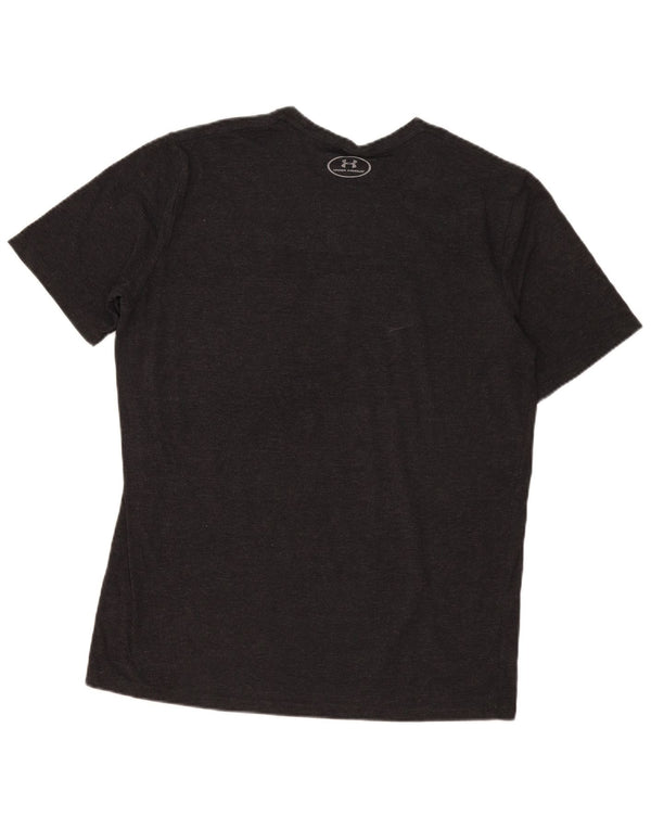 Under Armour Mens Heat Gear Graphic T-Shirt Top Large Μαύρο