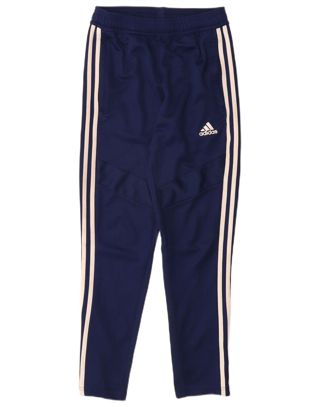 ADIDAS Boys Climacool Tracksuit Trousers 11-12 Years Navy Blue Polyester