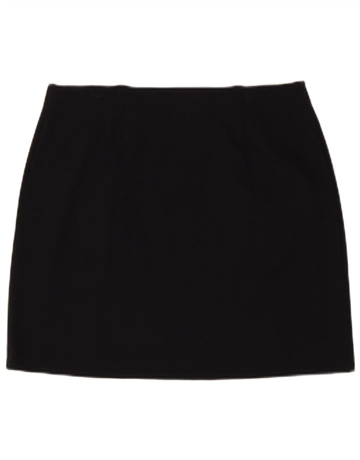 Marks & Spencer Womens Mini Skirt UK 14 Large W32 Black Viscose