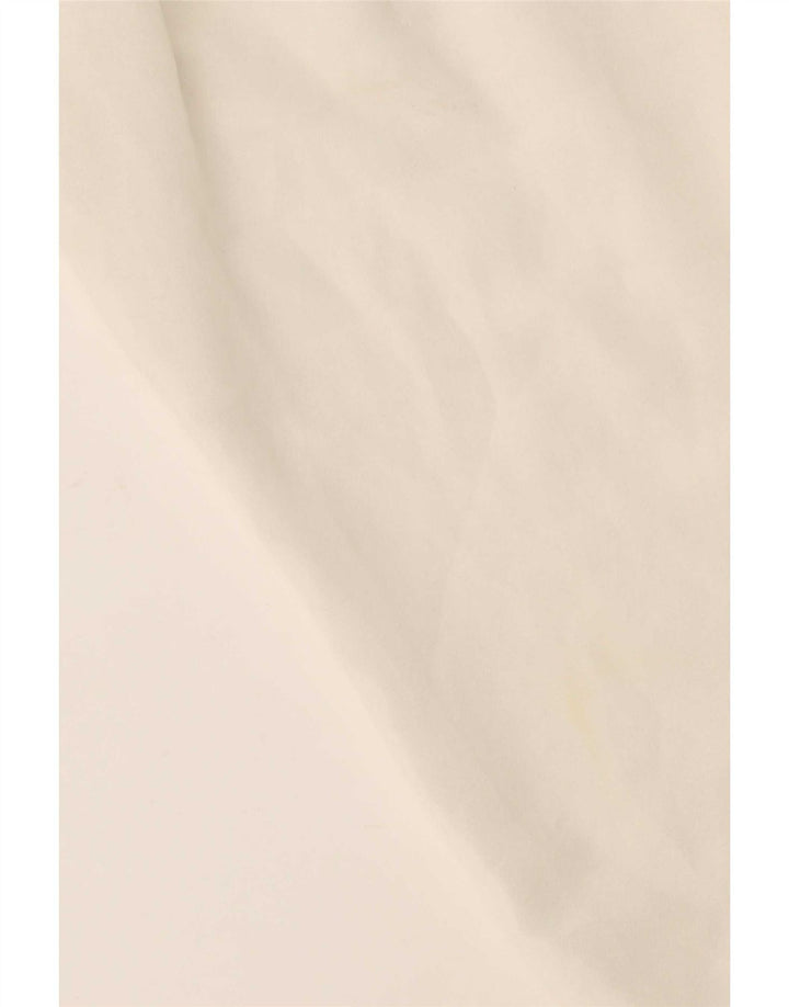 Zara Womens Long Sleeve Front Tie See Through Top UK 16 Large White