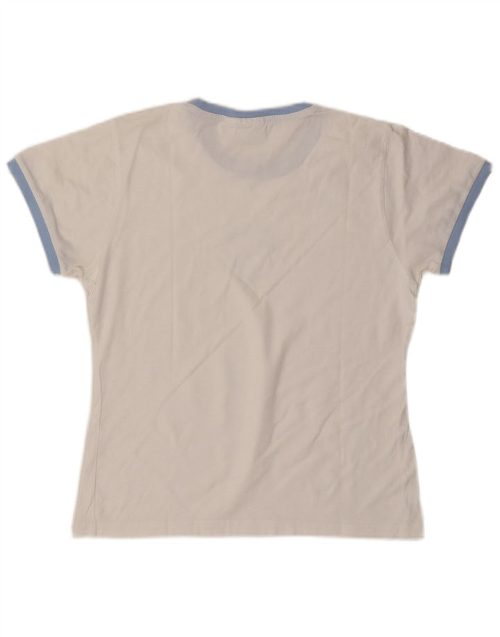 Puma Womens Graphic T-Shirt Top UK 14 Medium White