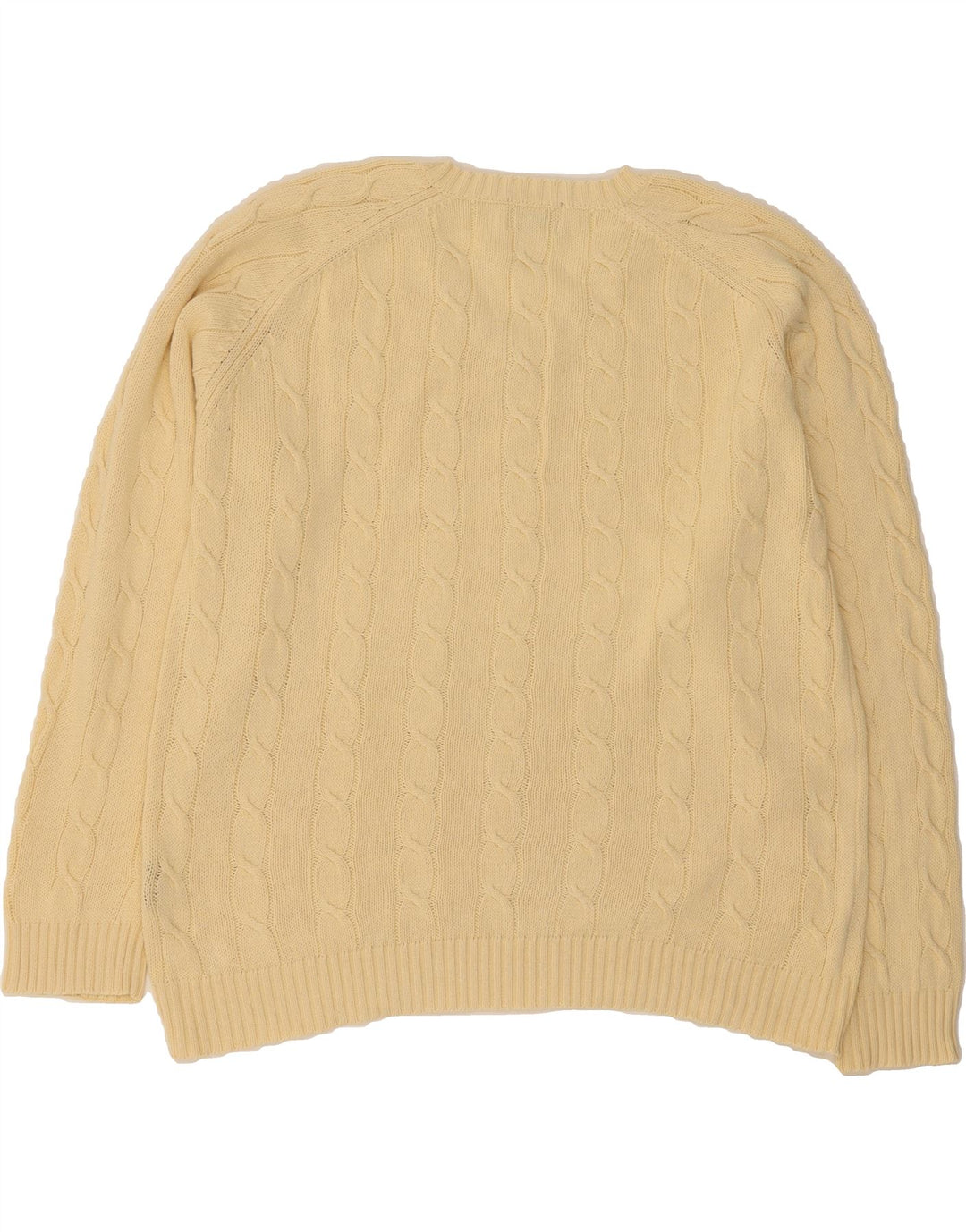 KAPPA Mens V-Neck Jumper Sweater Medium Beige Cotton Vintage Kappa and Second-Hand Kappa from Messina Hembry 