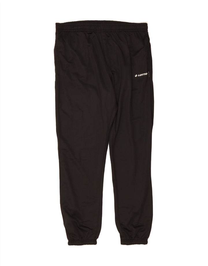LOTTO Mens Tracksuit Trousers Joggers 2XL  Black Polyester Vintage Lotto and Second-Hand Lotto from Messina Hembry 