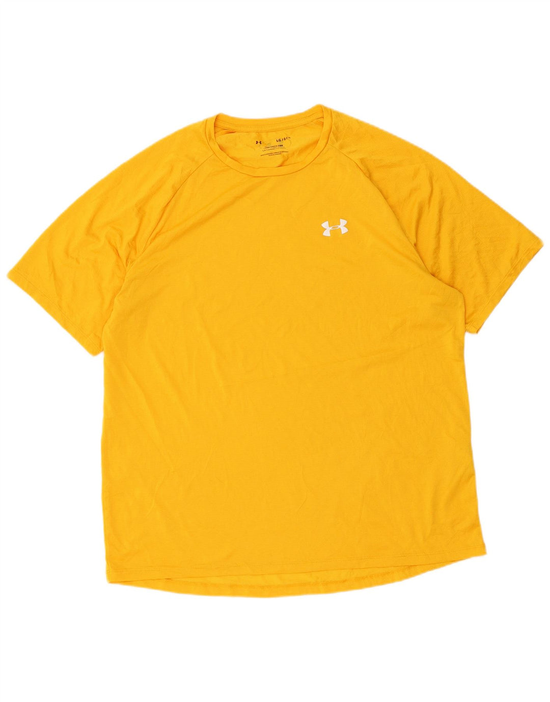 UNDER ARMOUR Herren T-Shirt Top Large Gelb Polyester