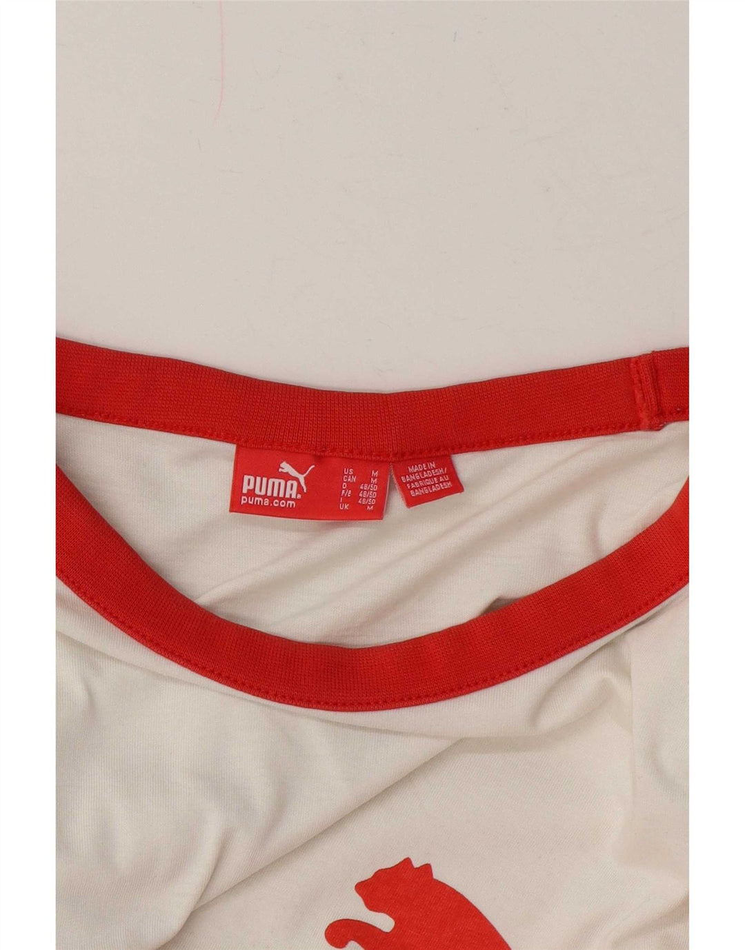 Puma Herre grafisk T-shirt Top Medium White Colourblock