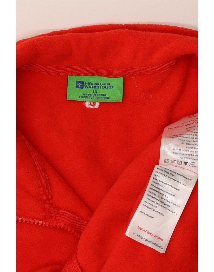 Mountain Warehouse Veste Polaire Doublure Fille 12-13 ans Rouge Polyester