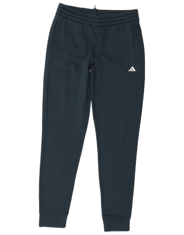 Adidas Womens Tracksuit Trousers Joggers UK 8/10 Small Navy Blue Polyester