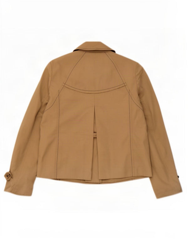 Giacca militare da donna Tommy Hilfiger UK 10 piccola in cotone beige