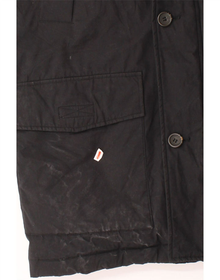 MARLBORO CLASSICS Mens Hooded Padded Coat UK 36 Small Black Polyester Vintage Marlboro Classics and Second-Hand Marlboro Classics from Messina Hembry 