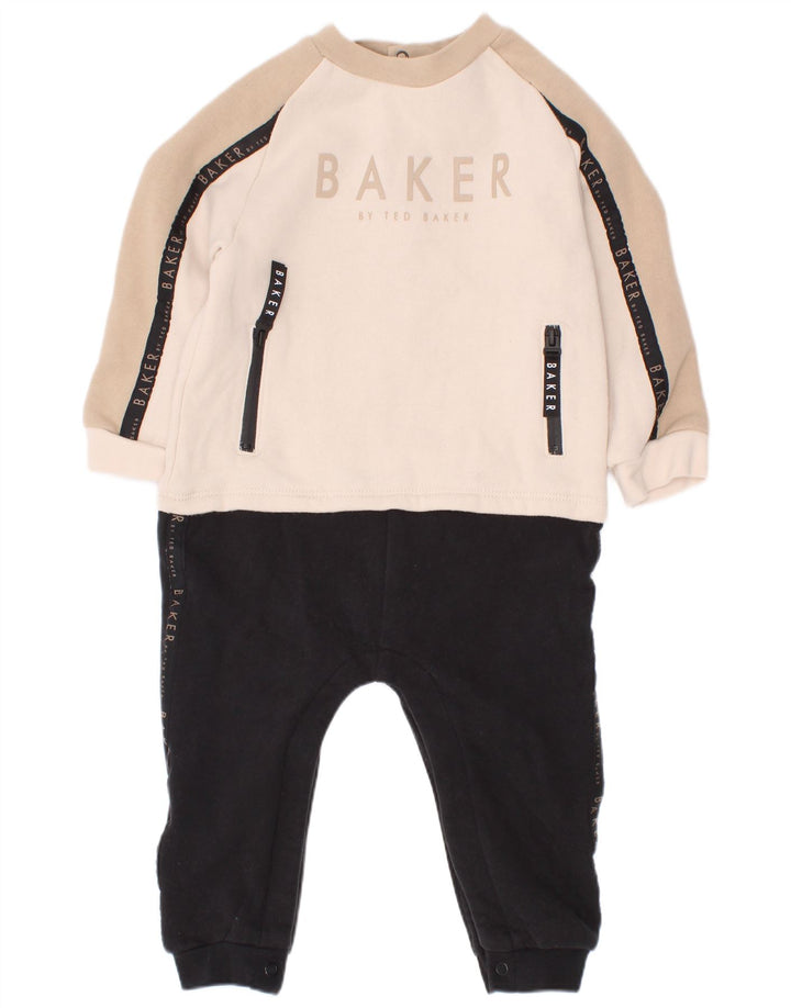 Ted Baker Baby Boys Graphic Jumpsuit 12-18 Months Multicoloured Colourblock