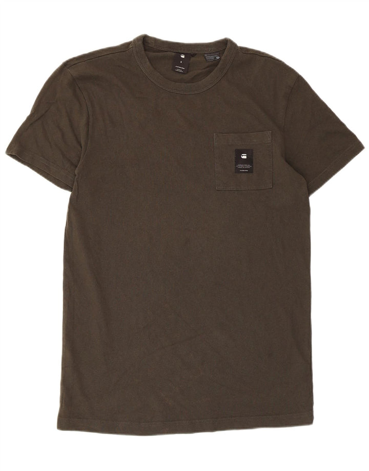 G-Star Herre T-Shirt Top Lille Khaki Bomuld