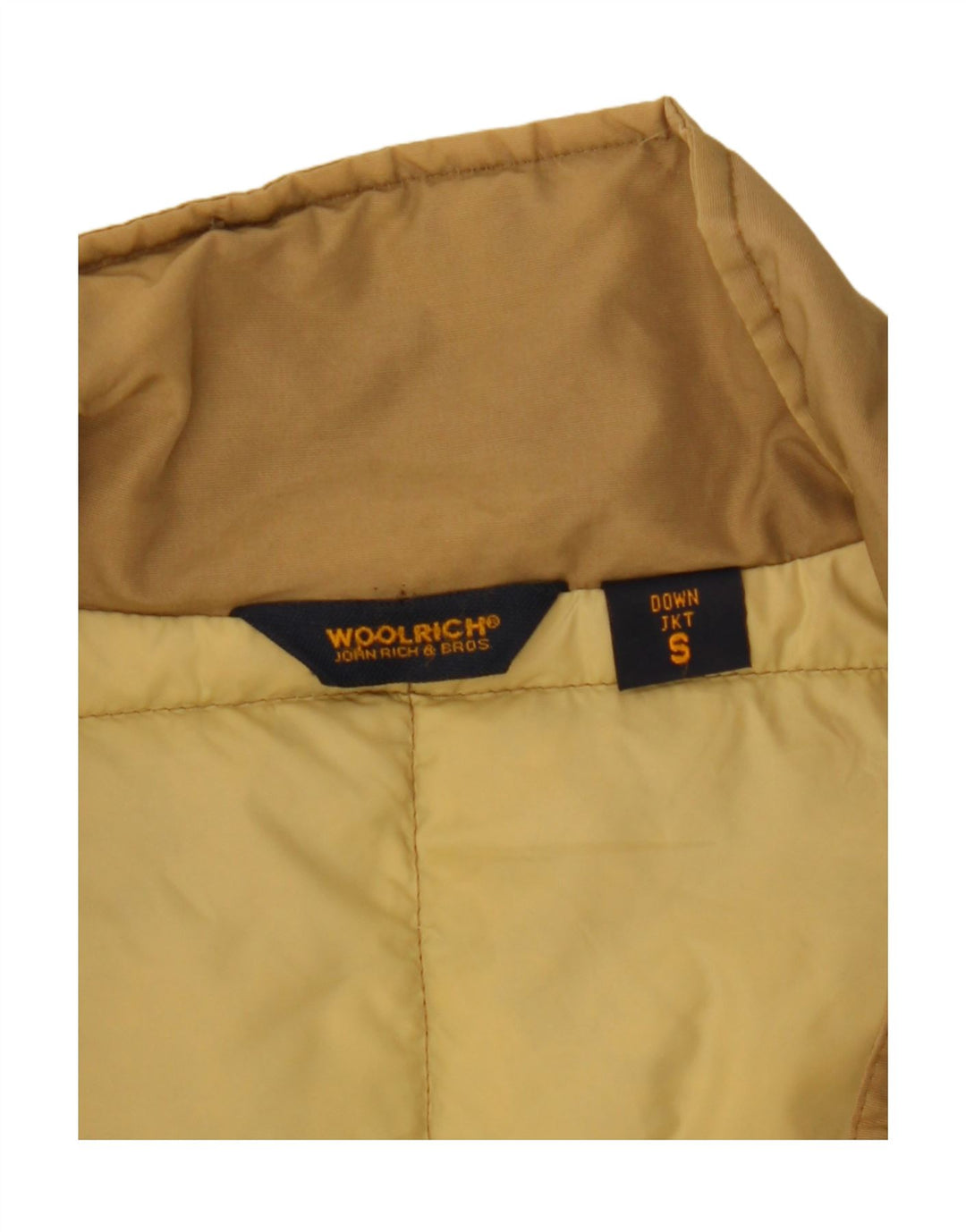 Woolrich Womens Polstret Frakke UK 10 Small Beige Nylon
