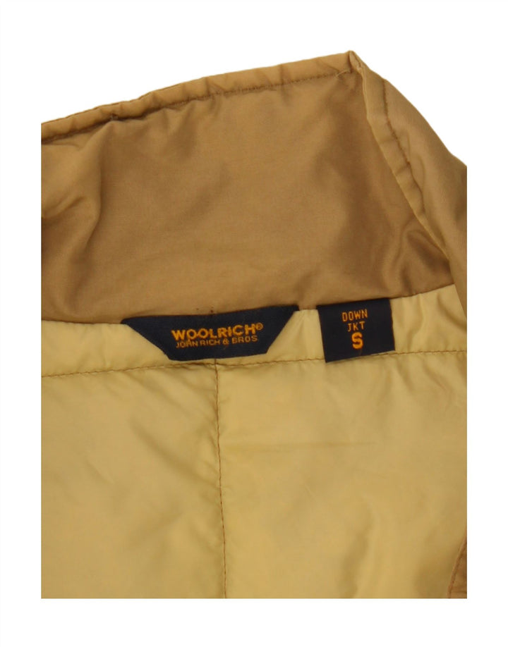 Woolrich Womens Polstret Frakke UK 10 Small Beige Nylon