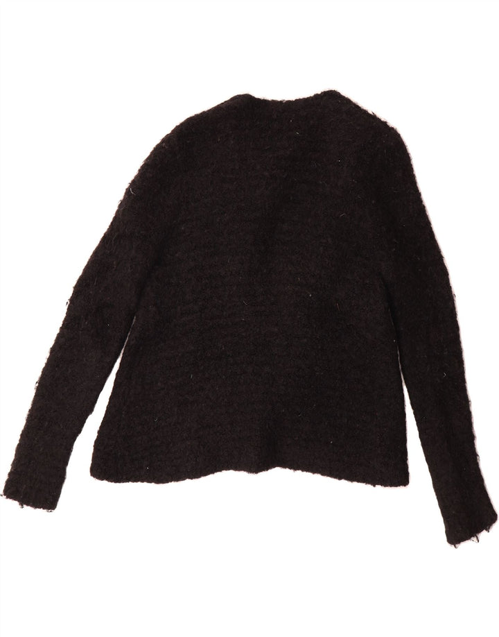 TED BAKER Womens Open Cardigan Sweater UK 14 Medium Black Wool Vintage Ted Baker and Second-Hand Ted Baker from Messina Hembry 